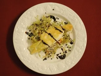 Europäische Vorspeise - Ziegenfrischkäse im Strudelteig (Sandra Völker) - Rezept