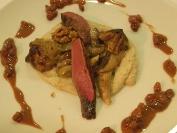 Rehfilet an Madeirareduktion dazu Maronenpüree mit Tahiti-Vanille - Rezept