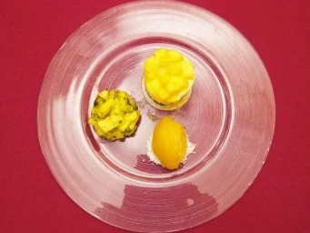 Kokos-Törtchen mit Mango-Salsa und Minz-Ananas - Salsa - Rezept