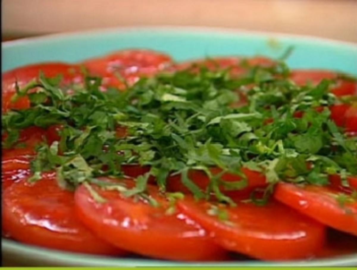 Tomatensalat mit Kardamom und Koriander - Rezept