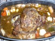 Geschmorte Lammkeule - Rezept
