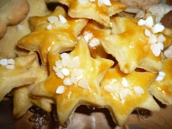 Plätzchen: Creme-fraiche-Sterne - Rezept