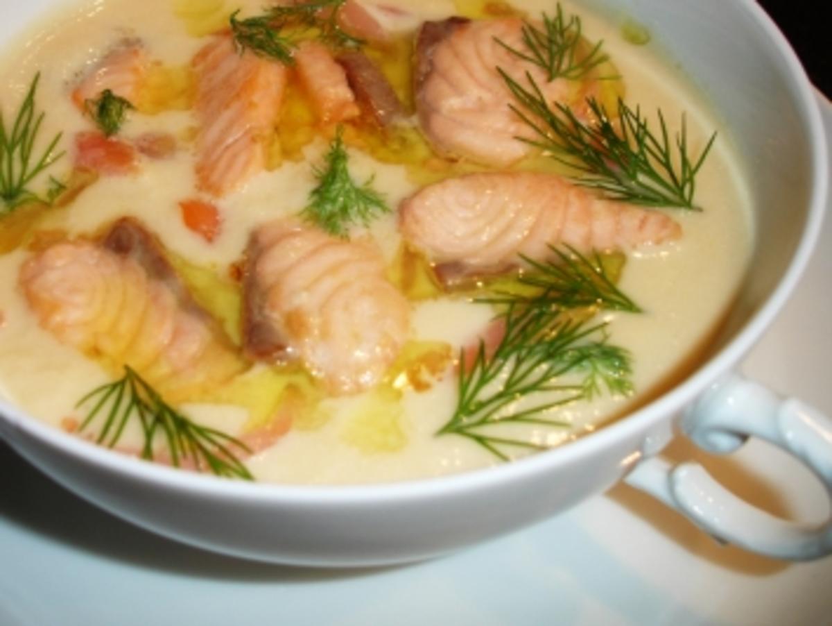 Fenchel-Lachs-Cremesuppe - Rezept mit Bild - kochbar.de