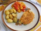 Schweinefilet in der Käsehülle mit Rosmarinkartoffeln - Rezept