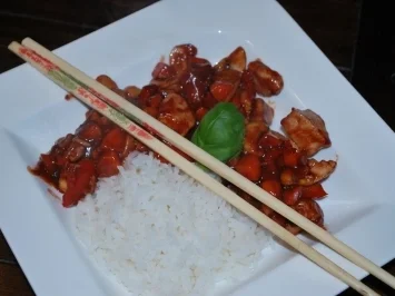 Hähnchenfilet nach Szechuan Art mit Hoisin-Sauce - Rezept