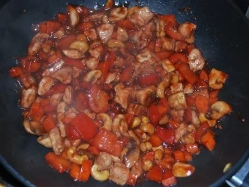 Hähnchenfilet nach Szechuan Art mit Hoisin-Sauce - Rezept