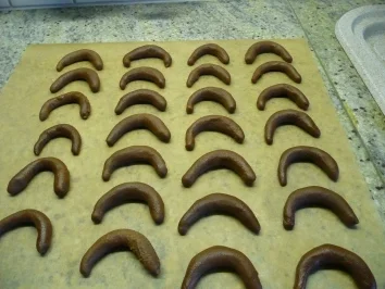 Nougatkipferl - Rezept