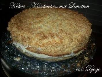 Rezept: Kokos - Käsekuchen mit Limetten Kokos - Käsekuchen mit Limetten - Rezept