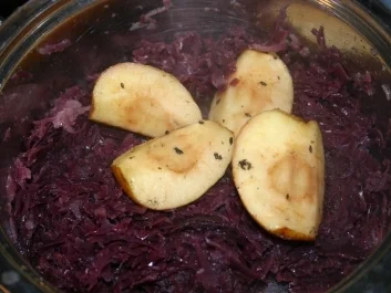 Rotkraut gebraten - Rezept