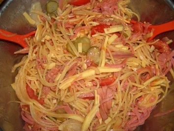 Spaghettisalat - Rezept