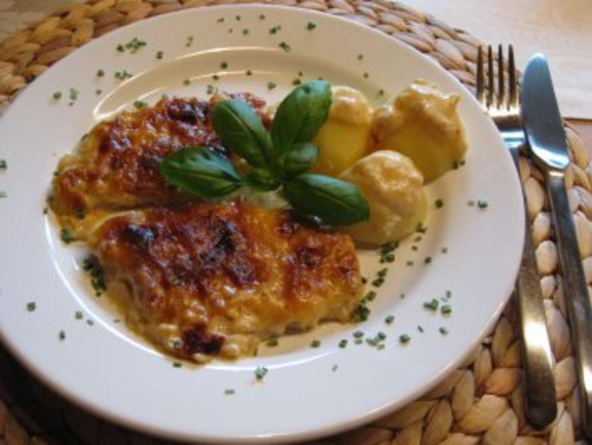 Bilder für Überbackenes Schweinefilet in Waldpilzrahmsoße - Rezept