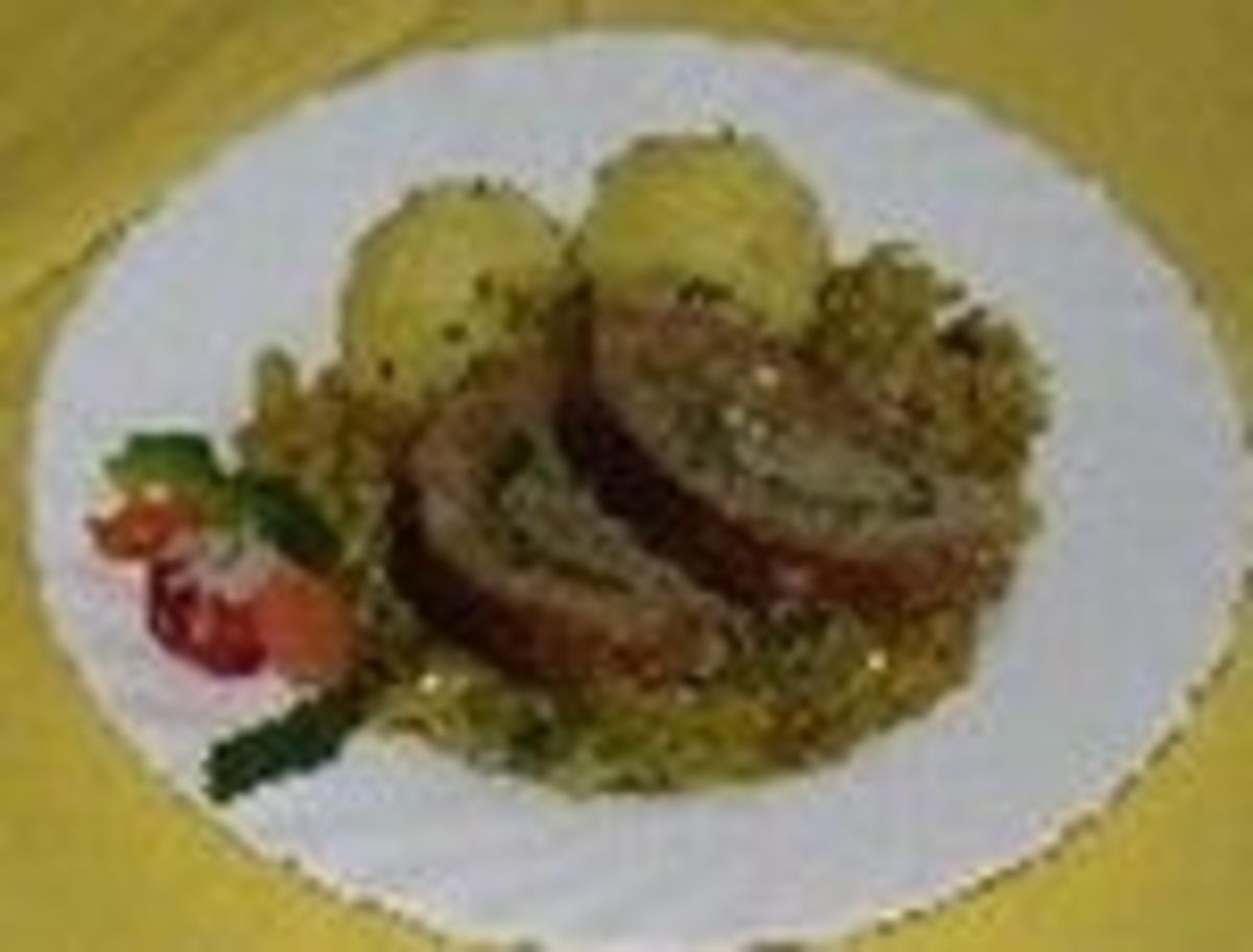 Bilder für Hackbraten gerollt - Rezept