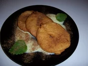 Apfelbeignets mit Vanillesoße - Rezept