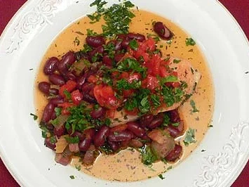 Hühnchenbrust mit roten Kidneybohnen, Oliven und Tomaten - Rezept - Bild Nr. 16