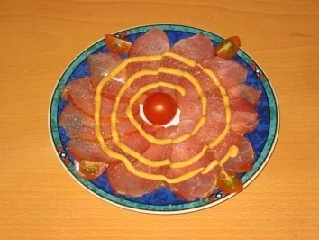 Carpacchio vom Räucherfilet - Rezept