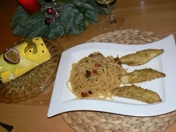 Pangasisusfilet mit einer leckeren Spaghettipfanne - Rezept