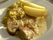 Puten-Krüstchen mit Butterwirsing - Rezept