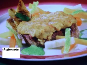 Gekochter Tafelspitz mit Semmelkren gratiniert - Rezept