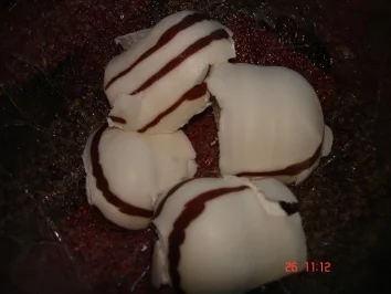 Überraschungsschokoküsschenpudding - Rezept