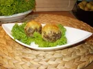 Frikadellen im Champignonmantel oder einfach überbackene Champignons - Rezept