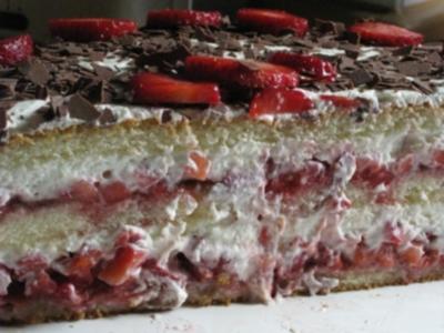 Rezept: Erdbeertorte Erdbeertorte - Rezept