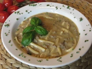 Hackfleisch-Spätzle-Suppe mit Waldpilzgeschmack - Rezept - Bild Nr. 3