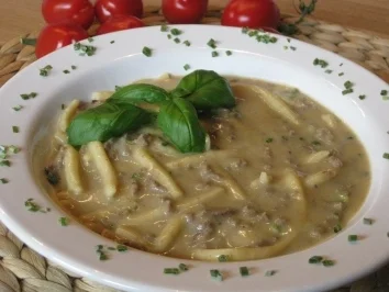 Hackfleisch-Spätzle-Suppe mit Waldpilzgeschmack - Rezept - Bild Nr. 9