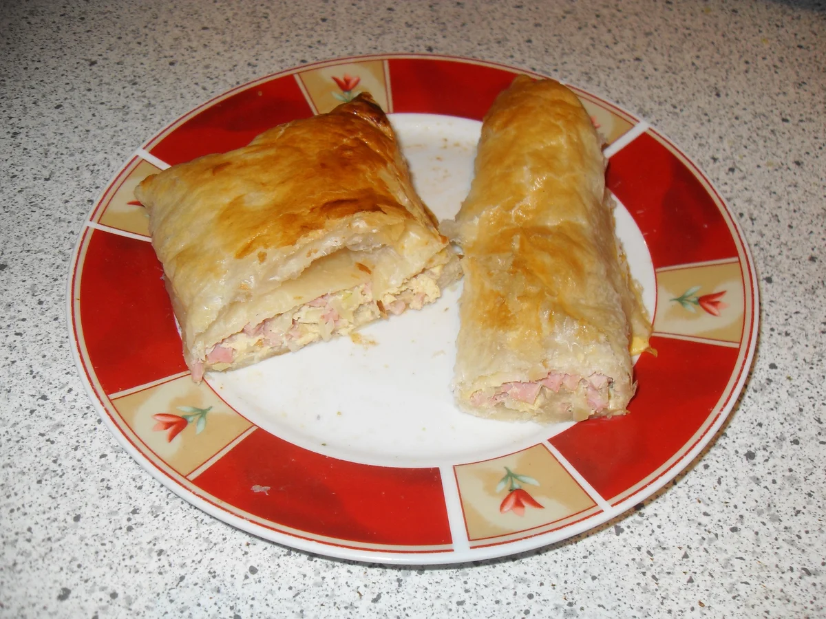 Blätterteigtaschen mit Schinkenfüllung - Rezept - Bild Nr. 3