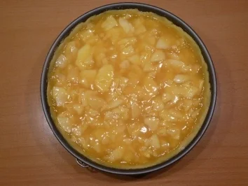 Apfel-Schmand-Kuchen aus Mürbeteig - Rezept