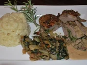 Gefüllte Entenbrust mit Mangold - Rezept