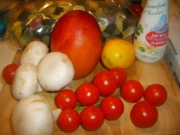Conchiglie mit Champignons und Mango - Rezept