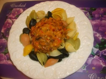 Conchiglie mit Champignons und Mango - Rezept