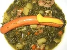 Grünkohlsuppe mit Würstchen - Rezept