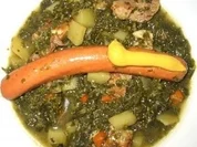 Grünkohlsuppe mit Würstchen - Rezept