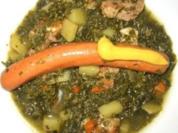 Grünkohlsuppe mit Würstchen - Rezept