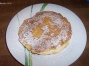 Pfannkuchen mit "Apfelspaghettis" - Rezept
