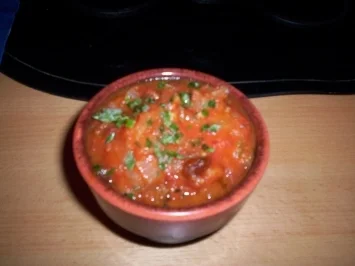 Feurige Tomaten-Chili-Fondue-Soße - Rezept