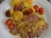 Rumpsteak mit Apfel-Balsamico-Sauce - Rezept