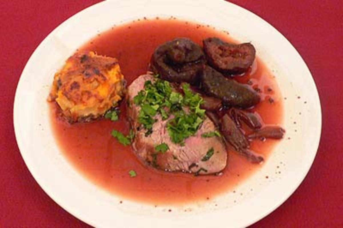 Bilder für Tournedos vom Rind mit Feigen und Schalotten - Rezept