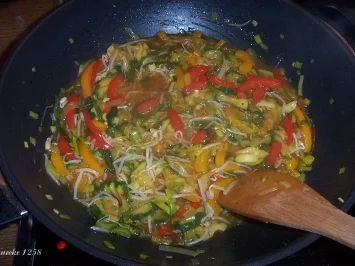 Rezept: Hähnchenbrust "süß-sauer" aus dem Wok Hähnchenbrust "süß-sauer" aus dem Wok - Rezept