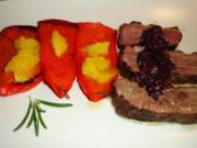 Gänsebrustfilet mit Paprika und Orangen - Rezept