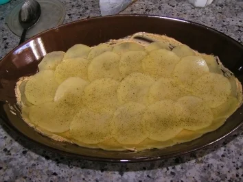 Rezept: Gemüse-Kartoffel-Auflauf überbacken Gemüse-Kartoffel-Auflauf überbacken - Rezept