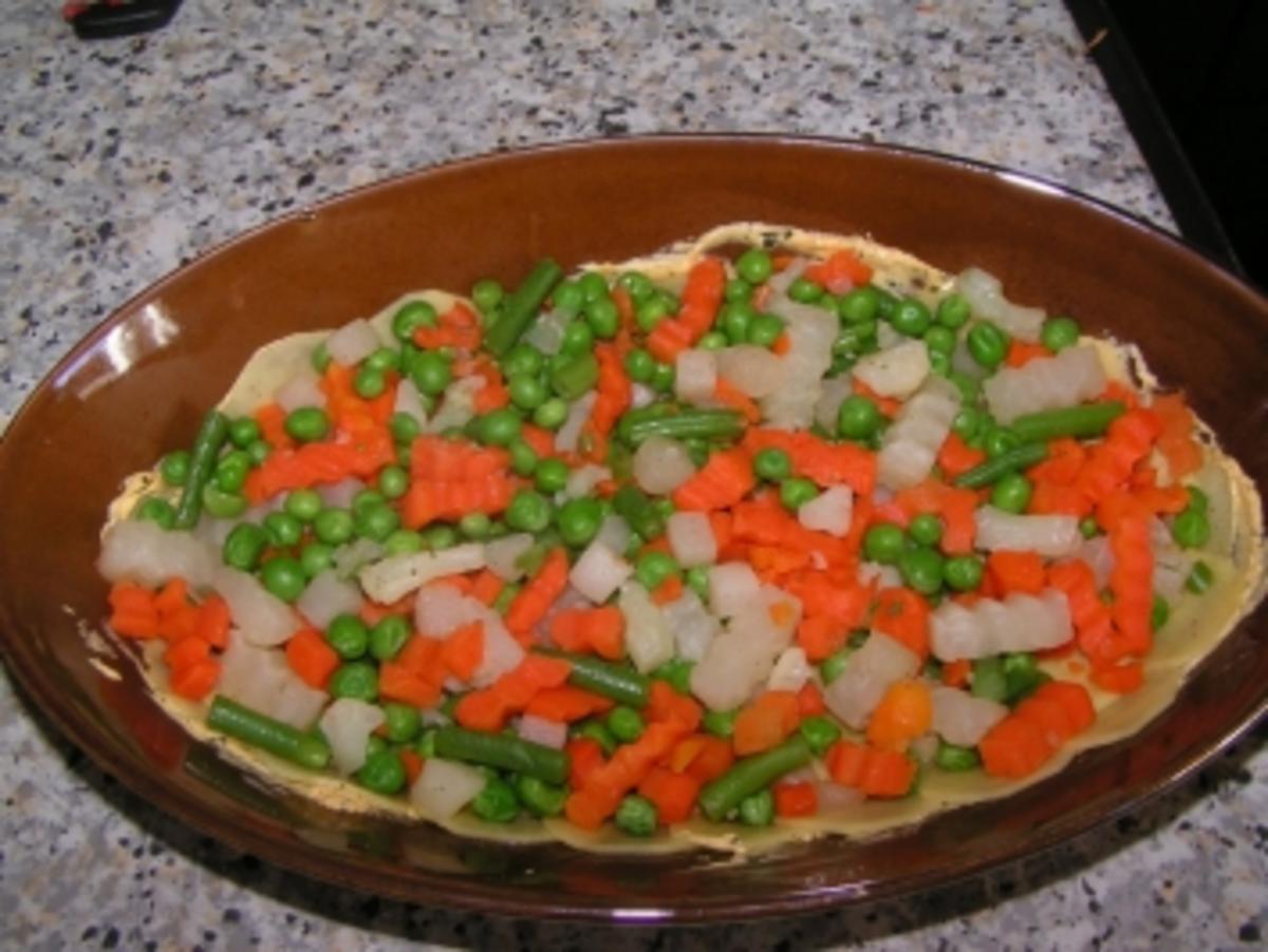 Gemüse-Kartoffel-Auflauf überbacken - Rezept