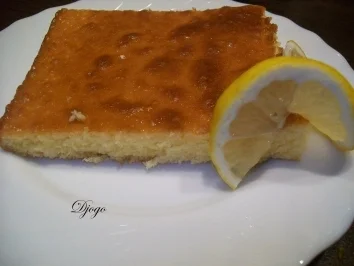 oma´s zitronen-blech-kuchen - Rezept