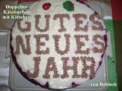 Kuchen: Doppelter Käsekuchen mit Kirschen - Rezept
