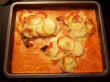 Rezept: Gaby´s schnelles Backofen Kassler-Ripple mit gebratenen Kartoffelwürfeln Teil 1 Bild Nr. 4 Gaby´s schnelles Backofen Kassler-Ripple mit gebratenen Kartoffelwürfeln Teil 1 - Rezept - Bild Nr. 4