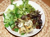 Rezept: Winterlicher Salat mit gebratenen Champignons Winterlicher Salat mit gebratenen Champignons - Rezept