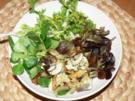 Winterlicher Salat mit gebratenen Champignons - Rezept