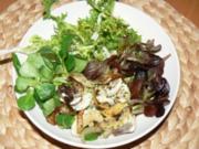 Winterlicher Salat mit gebratenen Champignons - Rezept