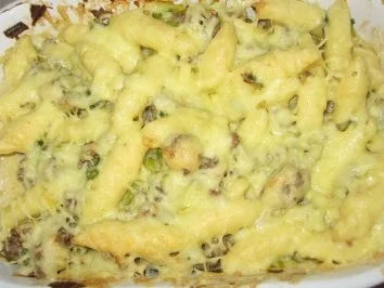 Rezept: Schupfnudel Auflauf mit Hack und Porree Schupfnudel Auflauf mit Hack und Porree - Rezept